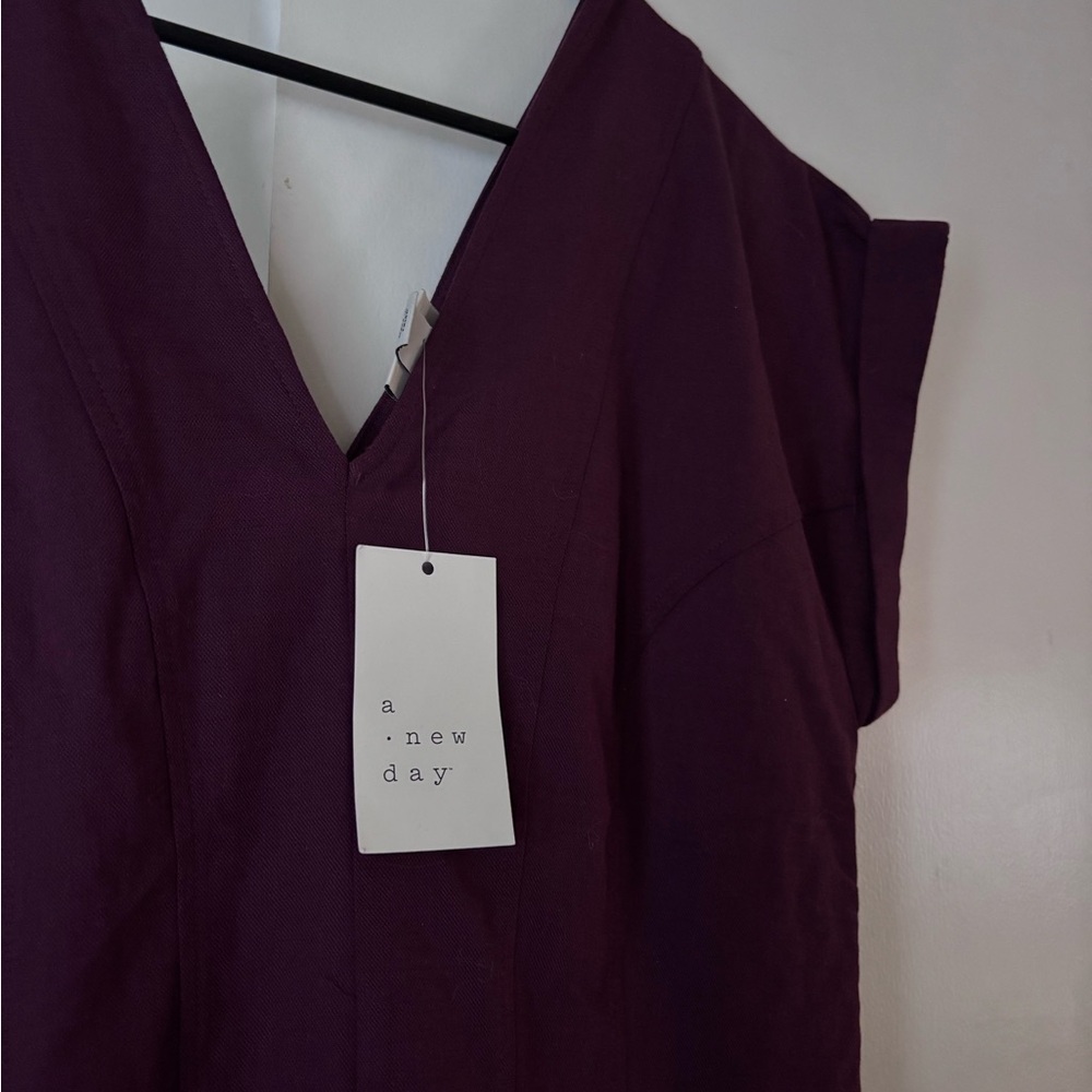 a new day Burgundy Midi Dress - Picture 4 of 4